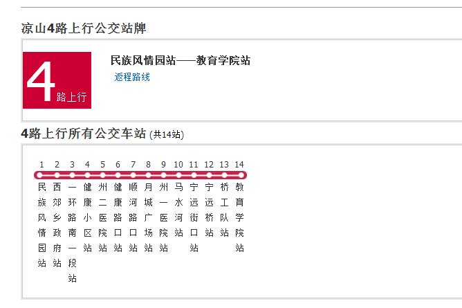 涼山公交4路 涼山公交4路