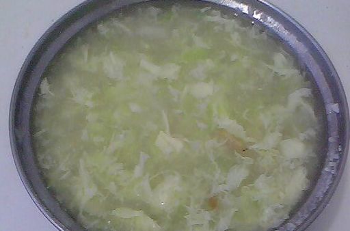 海米雞蛋白菜湯