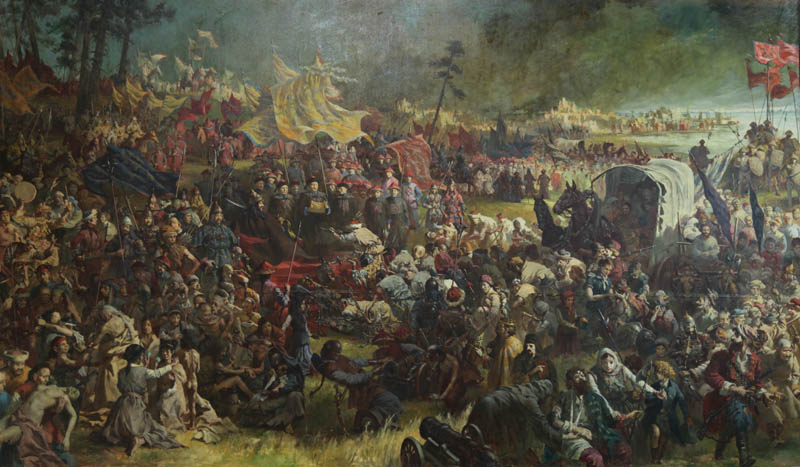 雅克薩之戰勝利場面油畫