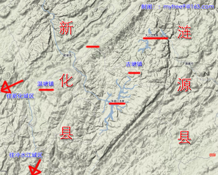 車田江水庫地形圖2