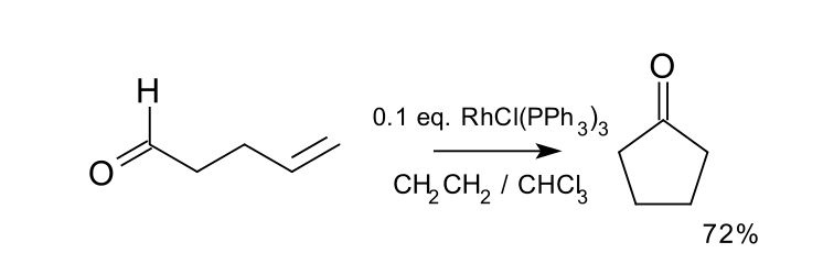 加氫醯化套用於環戊酮的合成