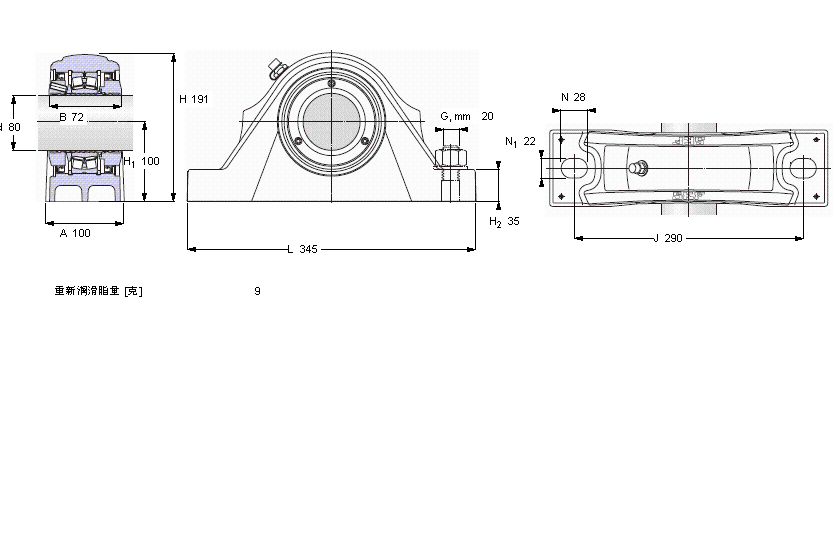 SKF SYNT80FTF軸承 SKF SYNT80FTF軸承