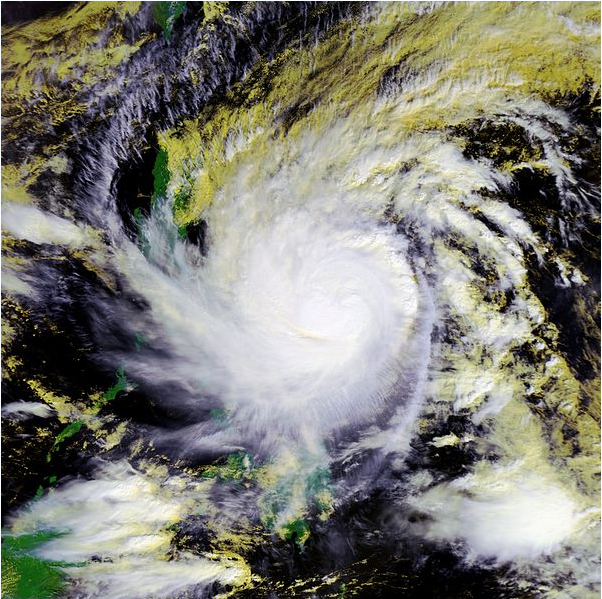颱風米娜衛星雲圖