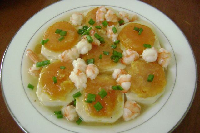 鹹蛋釀豆腐