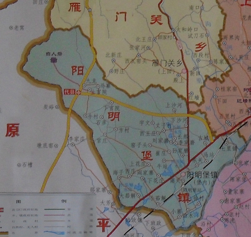陽明堡鎮地圖