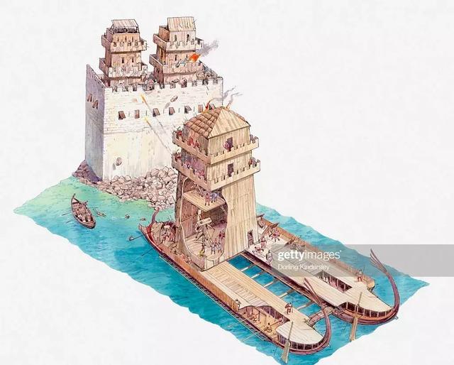 大型浮動攻城塔 並未幫助進攻者控制港口