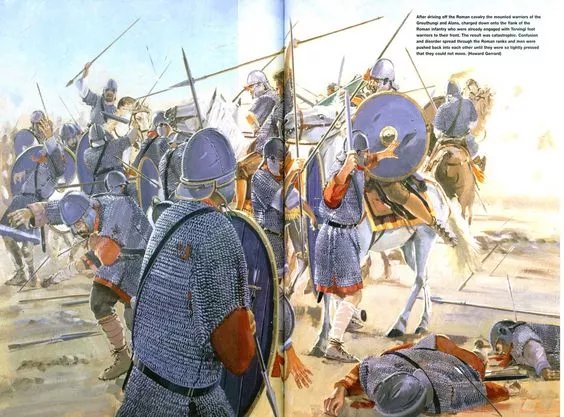 東帝國發起的騎兵衝鋒 最終被對手的步兵陣線所遏制
