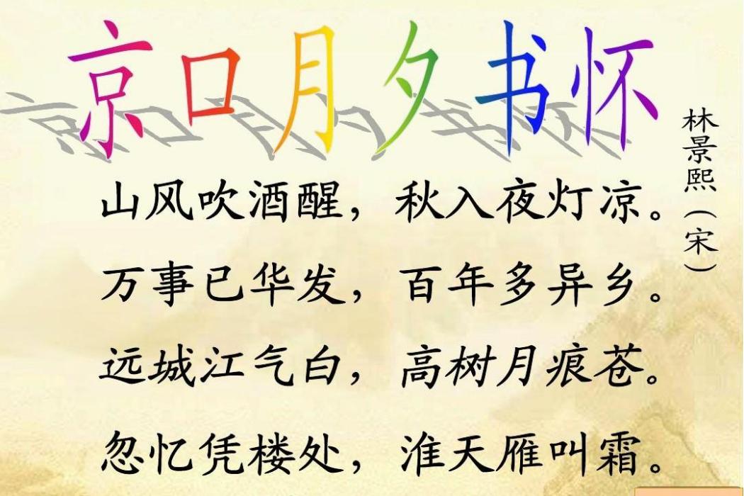 京口月夕書懷