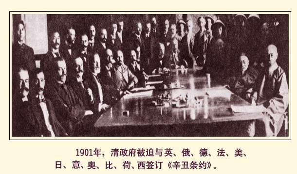 李鴻章代表清政府簽訂《辛丑條約》
