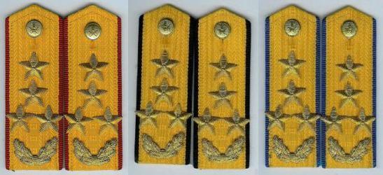 陸軍一級上將常服肩章(1988—1993)