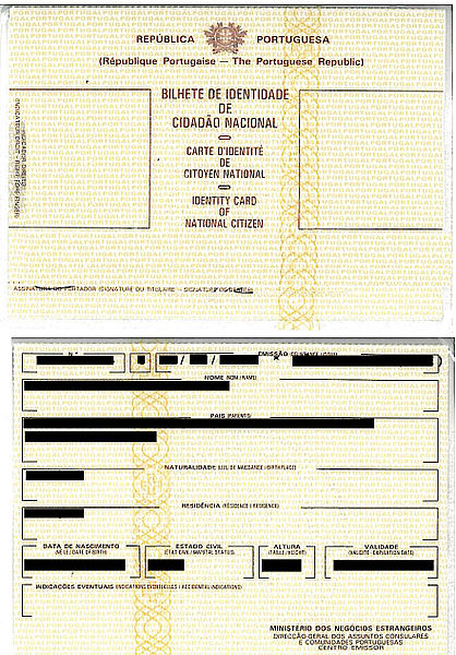 葡萄牙國民身份證