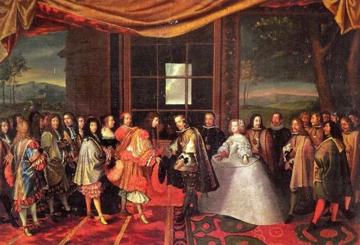路易十四與腓力四世簽訂和約
