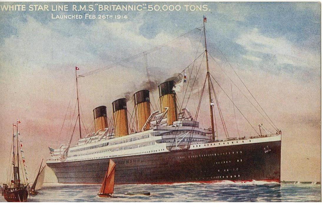 構想中的不列顛尼克號郵輪版塗裝