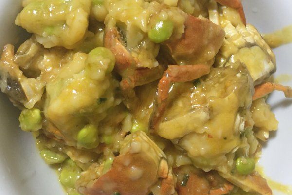 毛豆煮蟹 毛豆煮蟹