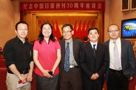 2011年5月黎星在中國日報創刊30周年現場