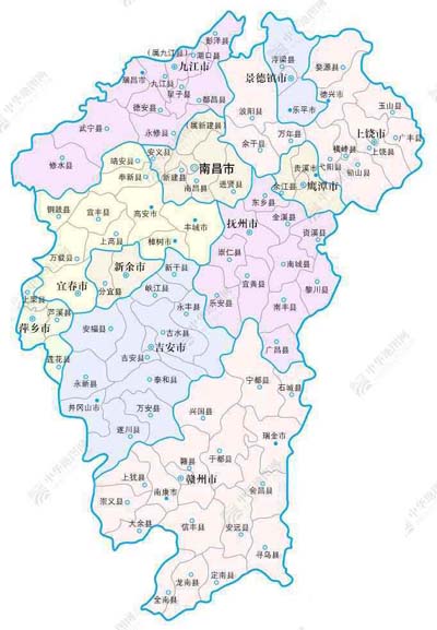 江西省地圖
