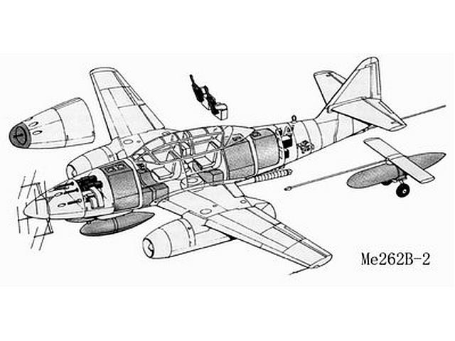 Me262B-2a，可以選裝的“啟明星”雷達