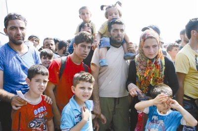 等待入境的敘利亞難民