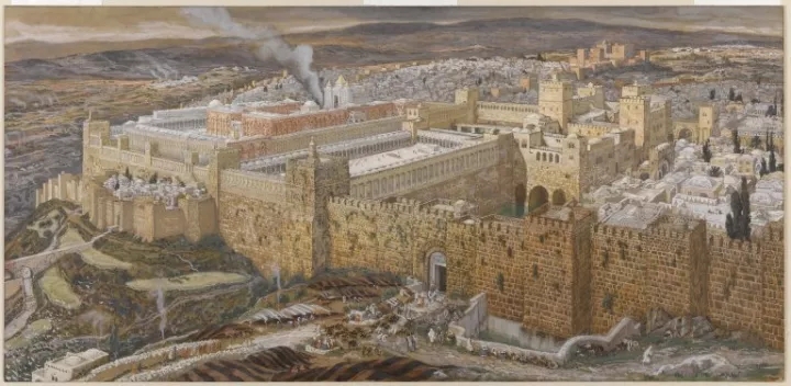 公元1世紀左右的耶路撒冷復原圖