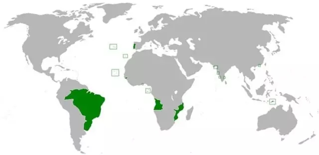 16世紀中期開始葡萄牙殖民帝國開始深入巴西與非洲內陸
