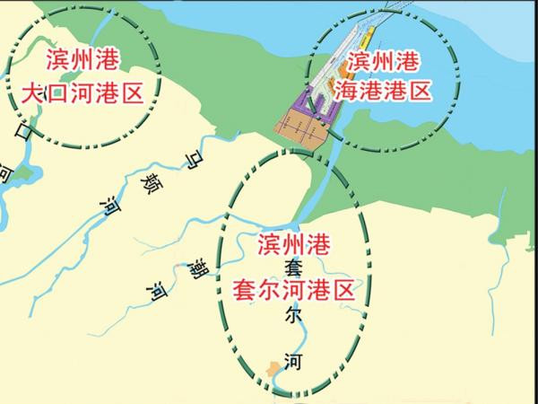 濱州港位置圖