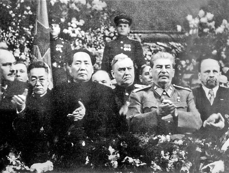 1949年毛澤東訪問蘇聯時與史達林在一起