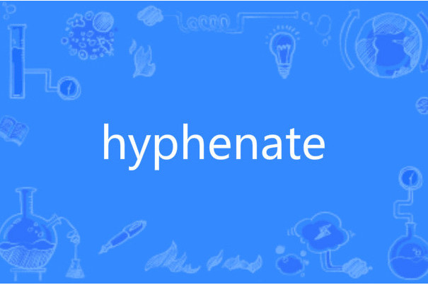 hyphenate hyphenate