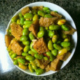 青豆燒麵筋 青豆燒麵筋