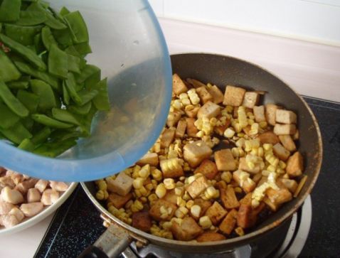 豆腐燒扁豆 豆腐燒扁豆