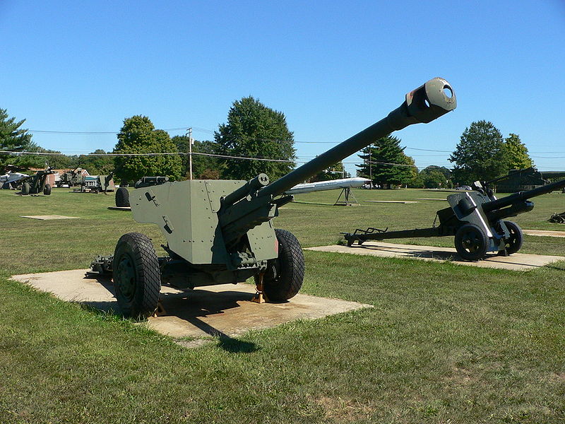 M3反戰車炮，制動器採用瓦斯水平排放設計