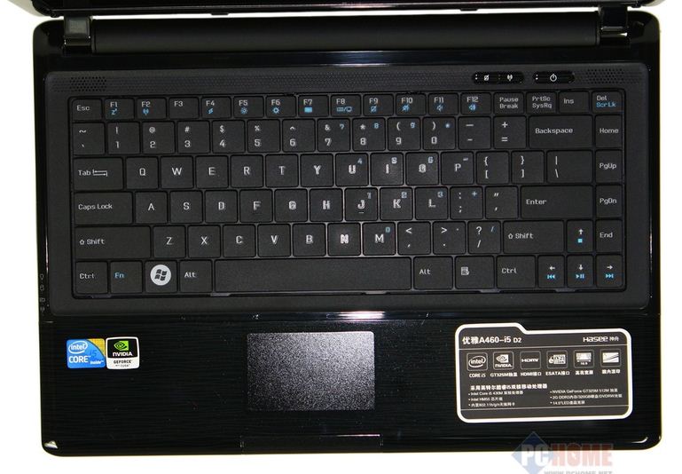 神舟優雅 A460-i3 D2鍵盤