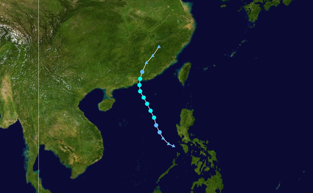 颱風“苗柏”路徑圖