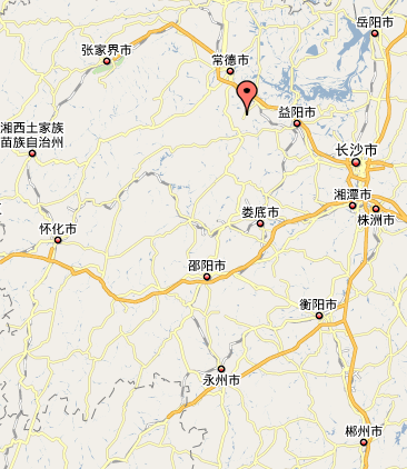 烏旗山鄉在湖南省的位置