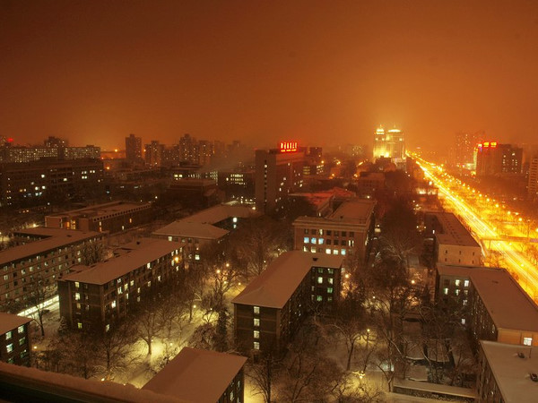 北京林業大學夜景