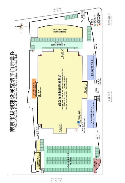 南京市規劃建設展覽館平面示意圖