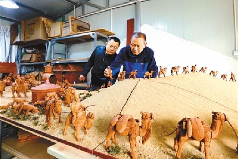 絲綢之路(關中風情泥塑作品) 絲綢之路(關中風情泥塑作品)