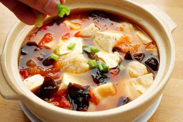 五彩豆腐湯