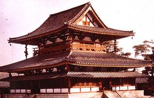 日本法隆寺金堂（南北朝風格）