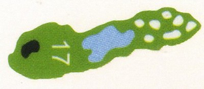 海峽奧林匹克高爾夫俱樂部17球道圖
