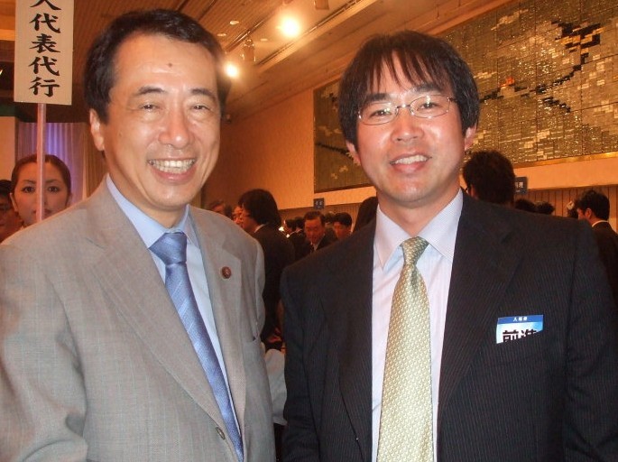 日本首相菅直人和徐靜波