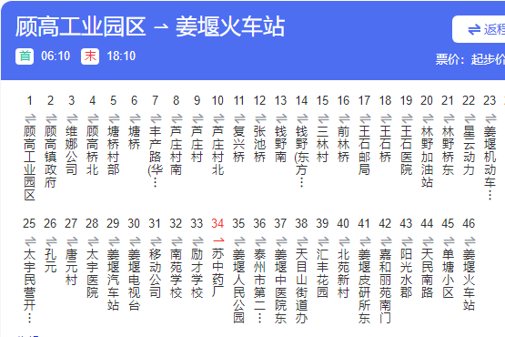 泰州公交821路 泰州公交821路