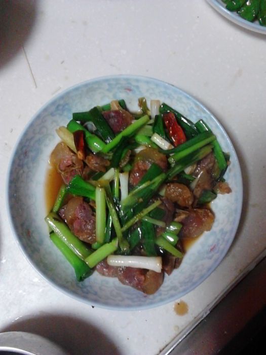 蒜苗臘腸 蒜苗臘腸