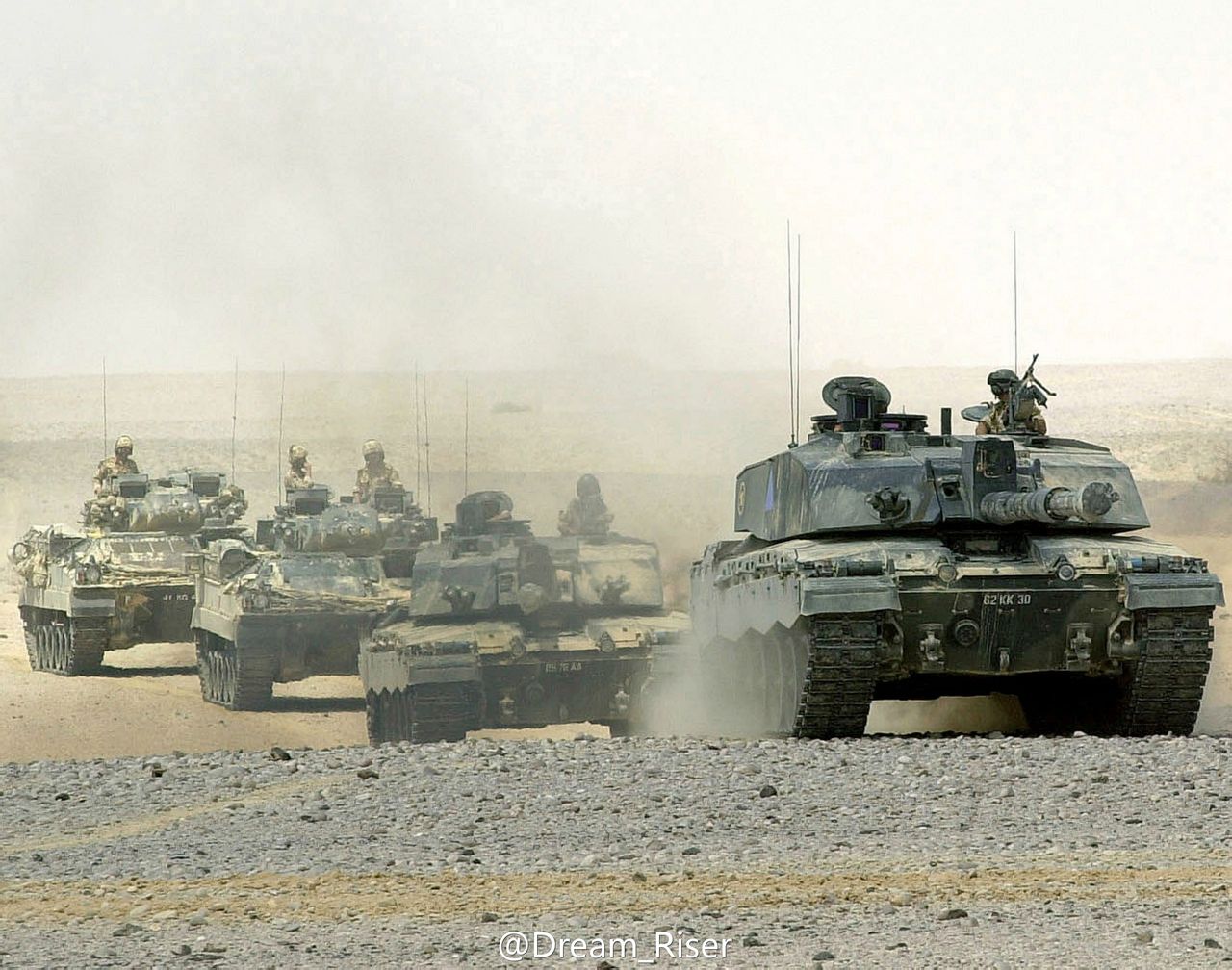 在伊拉克的挑戰者坦克部隊