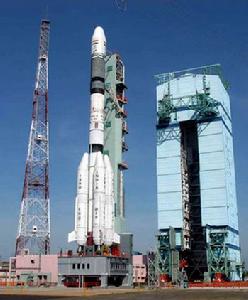 印度PSLV-C9極軌火箭準備發射