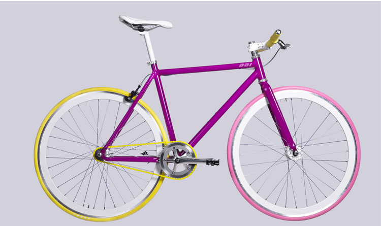 彩色腳踏車