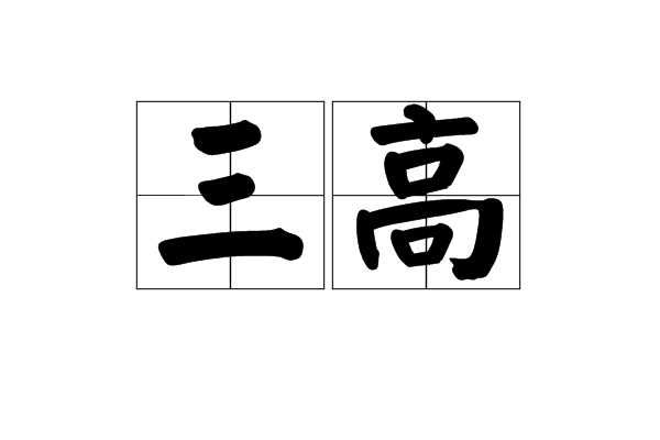 三高(中國經濟現象) 三高(中國經濟現象)