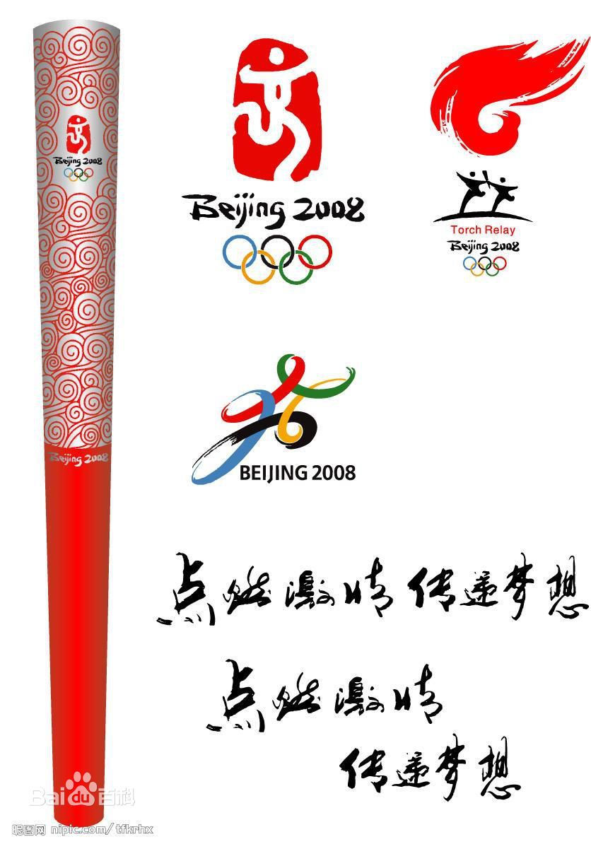北京2008年奧運會火炬接力圖形
