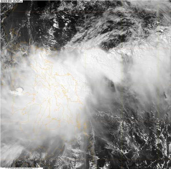 熱帶風暴海高斯 衛星雲圖