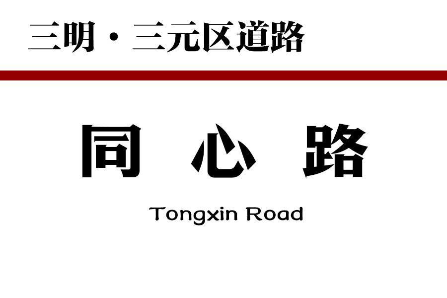 同心路(中國福建省三明市三元區境內道路) 同心路(中國福建省三明市三元區境內道路)