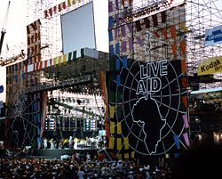 Stage view of Live Aid